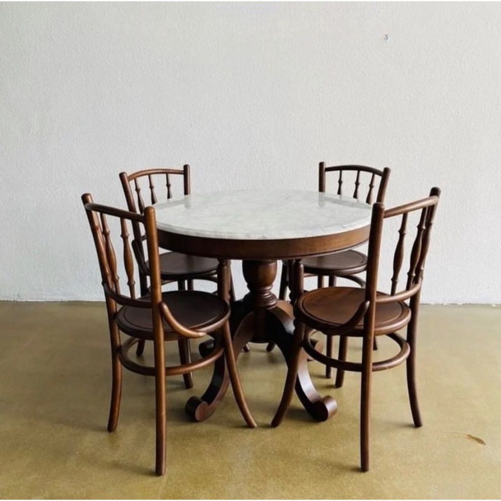 meja makan kayu jati meja makan marmer kayu jati meja marmer