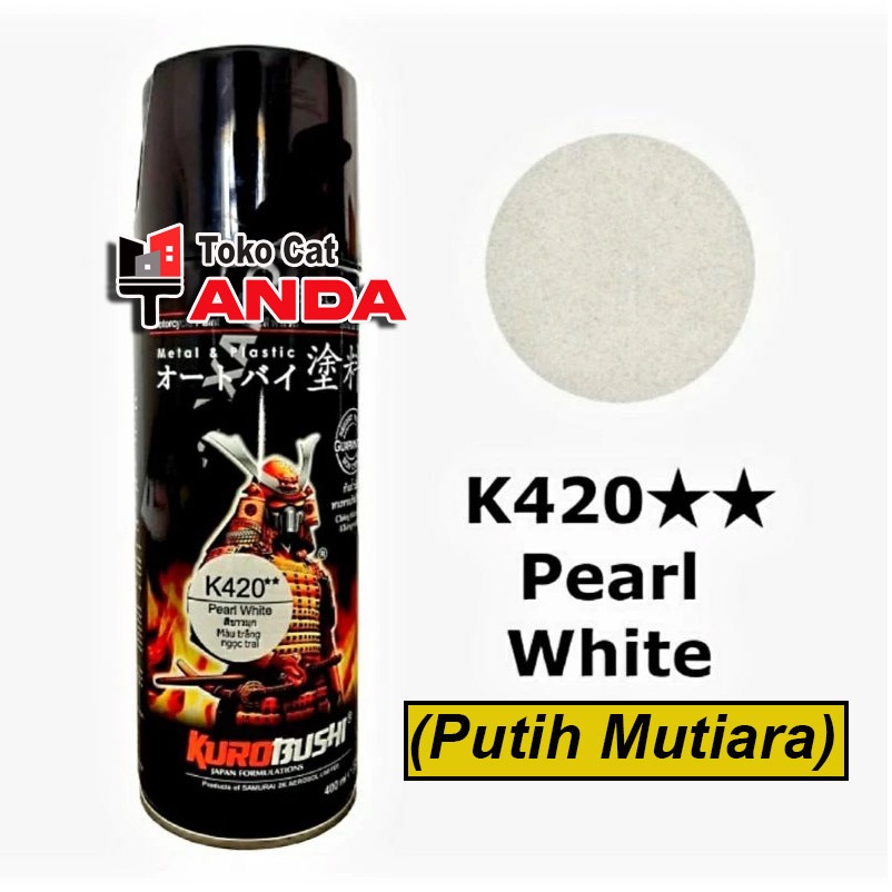 Samurai Paint Pearl White K420 PROMO  - cat Samurai Putih Mutiara - Cat Samurai Putih Vario