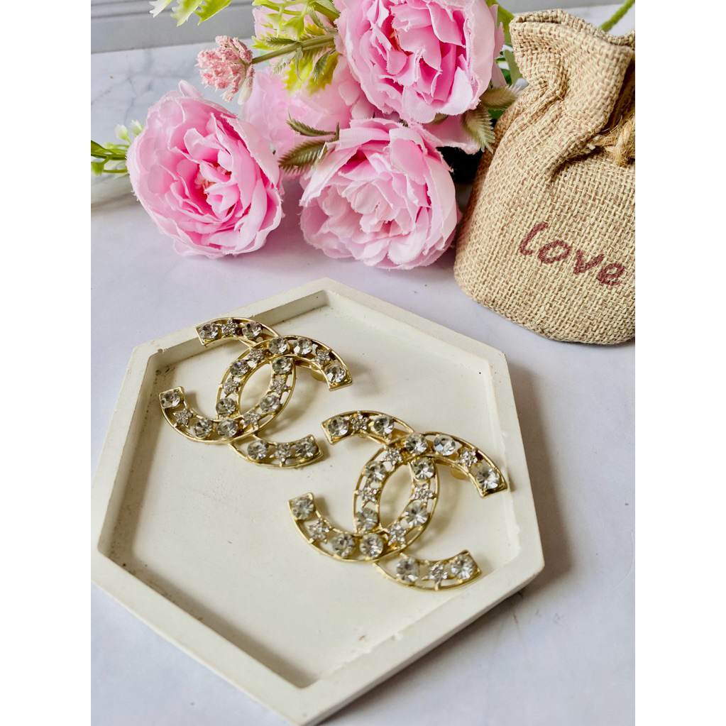 bros permata silver branded terbaru/bros anti karat/bros hijab premium