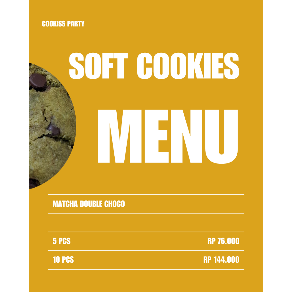 

SOFT COOKIES MATCHA DOUBLE CHOCO