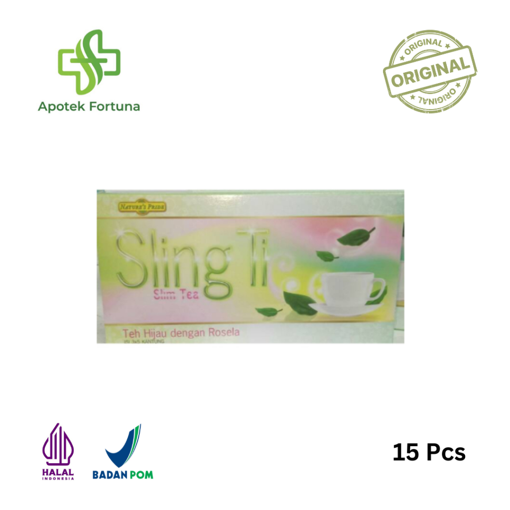 

SLINGTI TEH HIJAU DENGAN ROSELA PELANGSING ISI 15