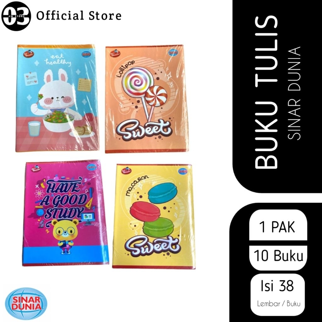 

BUKU TULIS SIDU 38 LEMBAR ISI 10 (1 PACK)