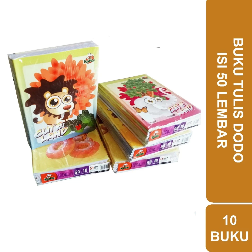 

BUKU TULIS DODO ISI 50 LEMBAR | 10 BUKU