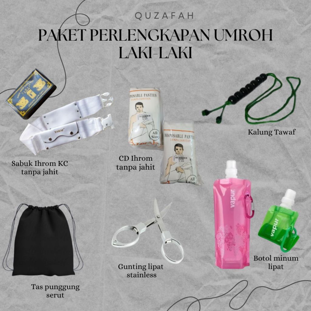 Paket Perlengkapan Umroh Laki-laki