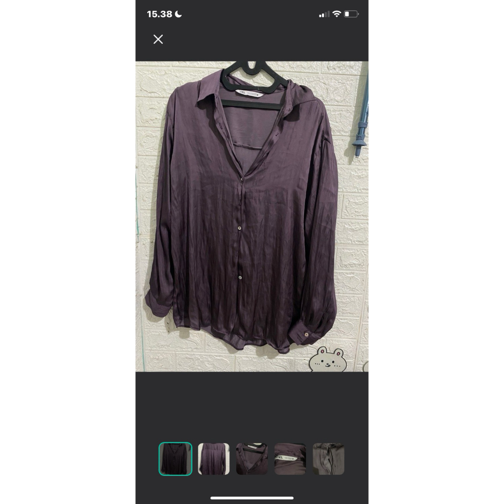 preloved kemeja satin zara