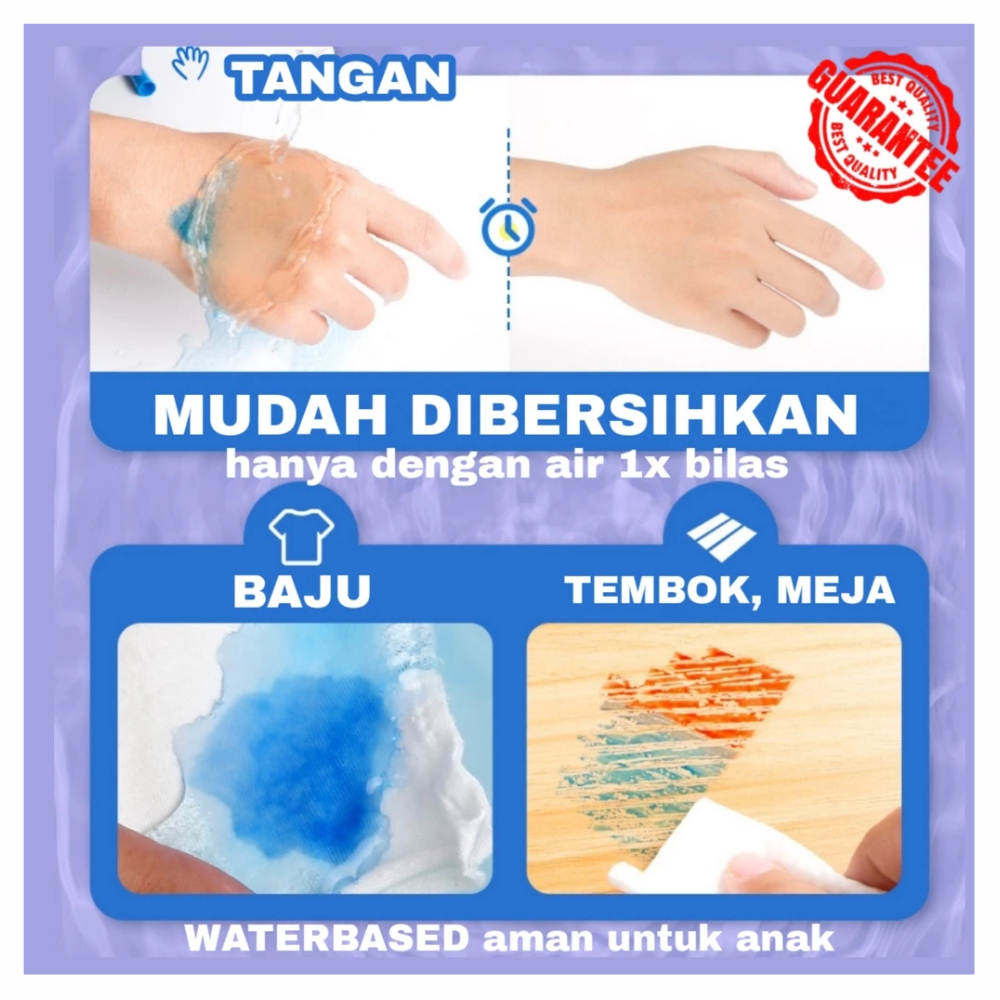 

RB [KIDSBEAR] Finger Paint - Cat Air - Finger Paint Set - Cat Lukis Anak - Washable Finger Paint -