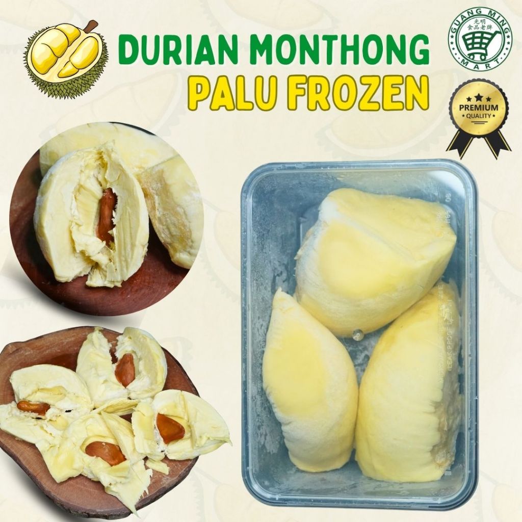 

DURIAN KUPAS MONTONG PALU FROZEN PREMIUM / DUREN MONTHONG PALU PREMIUM