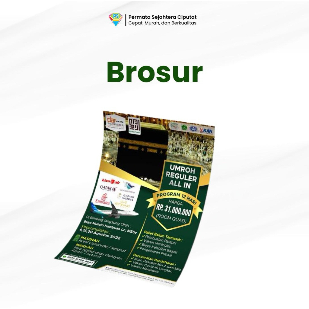 

Cetak Brosur Art Paper A4 Termurah (1 Sisi/2 Sisi)