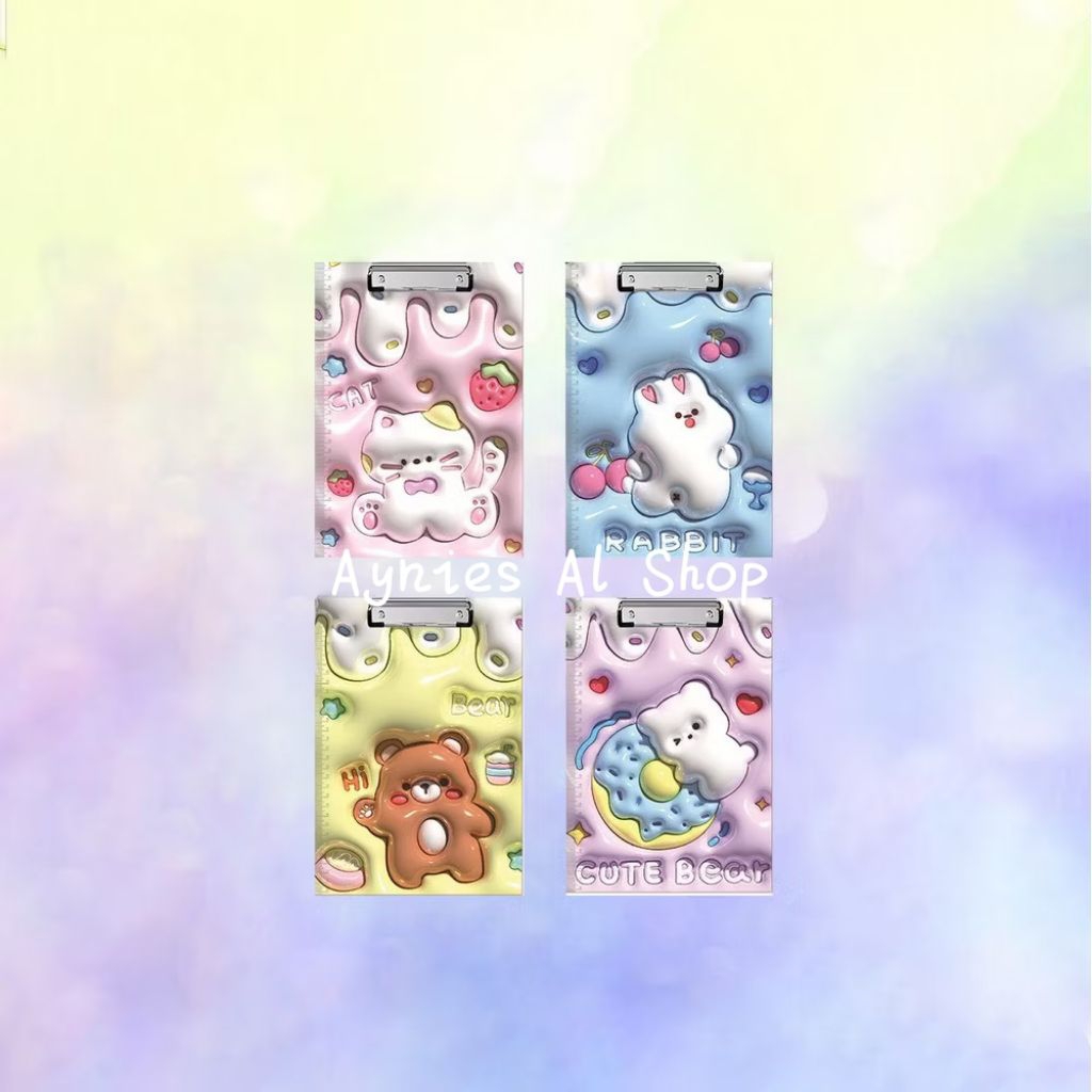 

Papan Ujian Motif Kartun 3D Anak Papan Jalan Ukuran A4 / Papan Ujian A4 Clipboard Karakter 3D