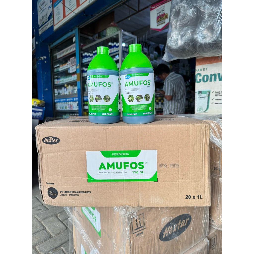 AMUFOS 150SL HERBISIDA LULANGAN 1 Liter 20 Botol / 1 Box