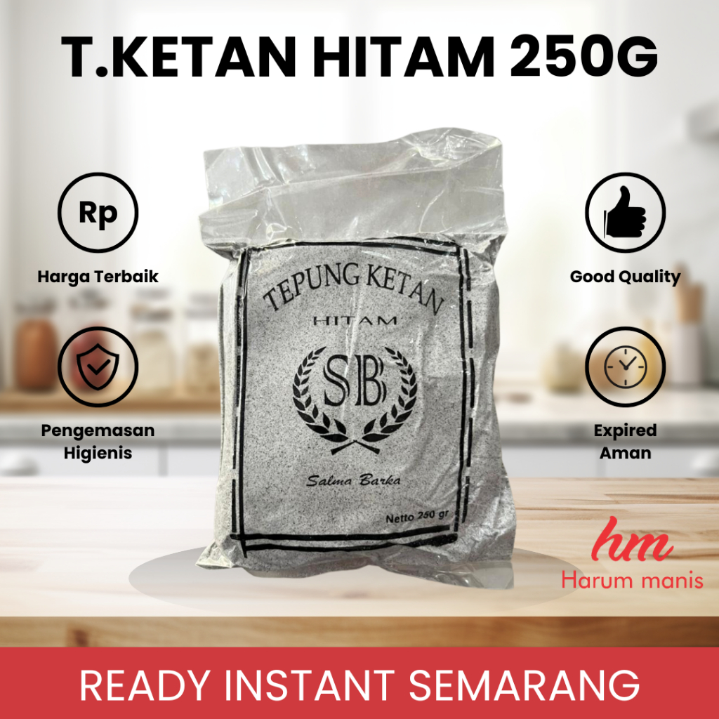

Tepung Ketan Hitam SB Premium 250gr
