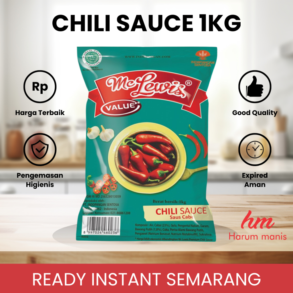 

McLewis Saus Sambal Mc Lewis Saos Cabe 1kg Value