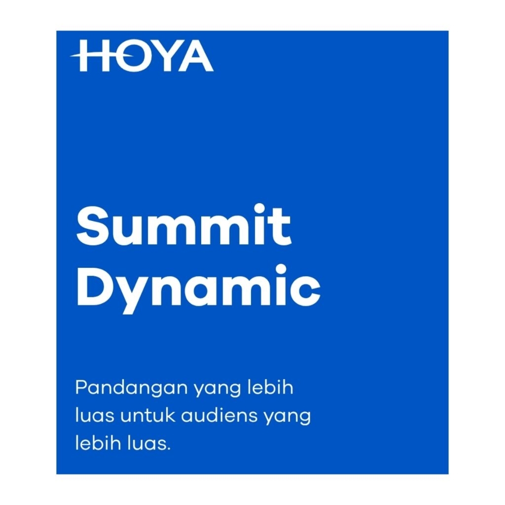 Lensa Kacamata Progresif Hoya Hoyalux Dynamic Summit sensity 1