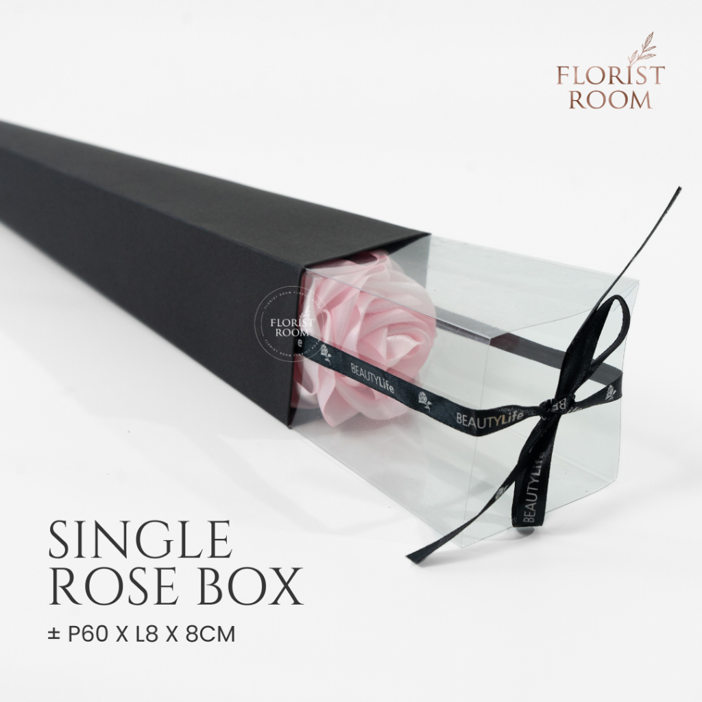 

Single Rose Box - Box Bunga - Florist - Bloombox - Kotak - Florist - Kado - Hadiah