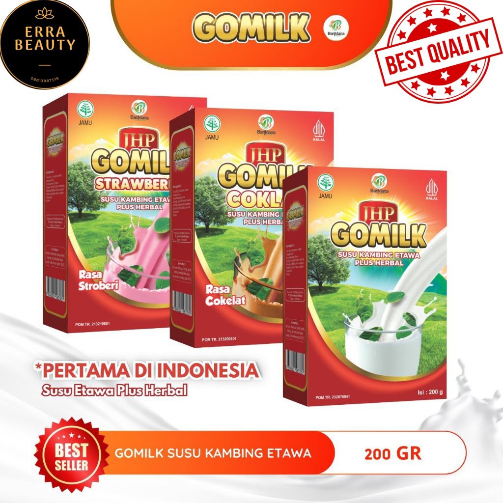 

GOMILK SUSU KAMBING /SUSU KAMBING ETAWA plus herbal 200gr