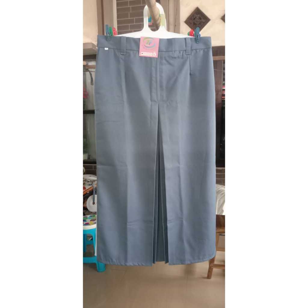 ROK SPAN BELAH SATU SEKOLAH SMP SMA SMK WARNA ABU COKLAT HITAM PUTIH BIRU