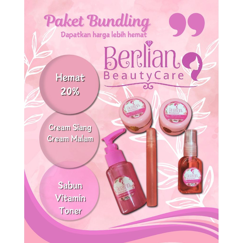 PAKET SKINCARE CREAM BERLIAN BEAUTYCARE ORIGINAL