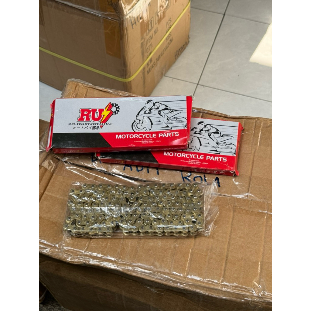 RANTAI MOTOR UNIVERSAL WARNA GOLD UKURAN 428 PANJANG 130
