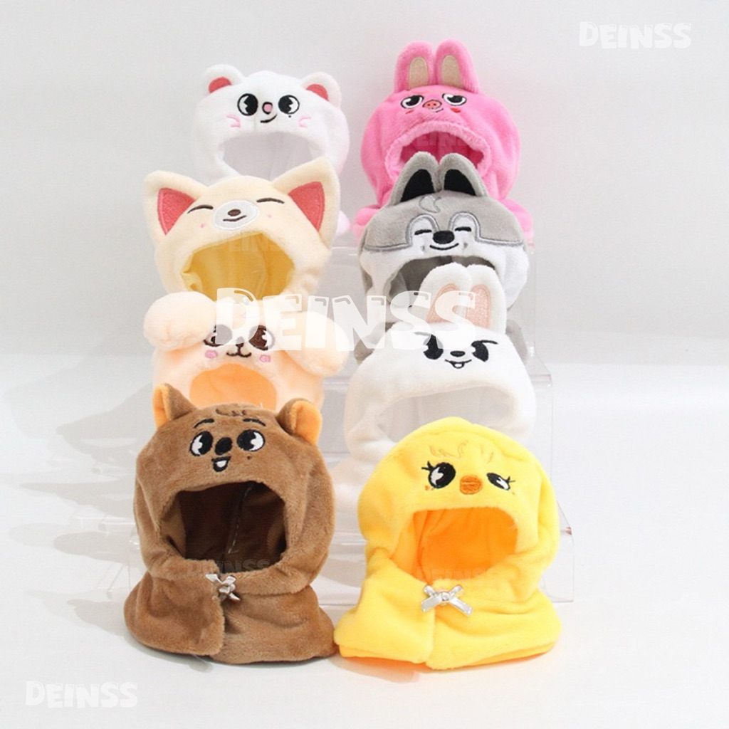 READY Skzoo 10CM Doll Cape Straykids Plush Hoodie Skz Plushies Outfit