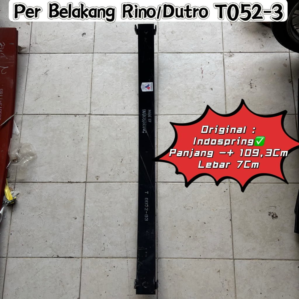 per belakang rino nomer 3 t52-03 merk indospring / per induk belakang rino nomer 3 / per daun rino b