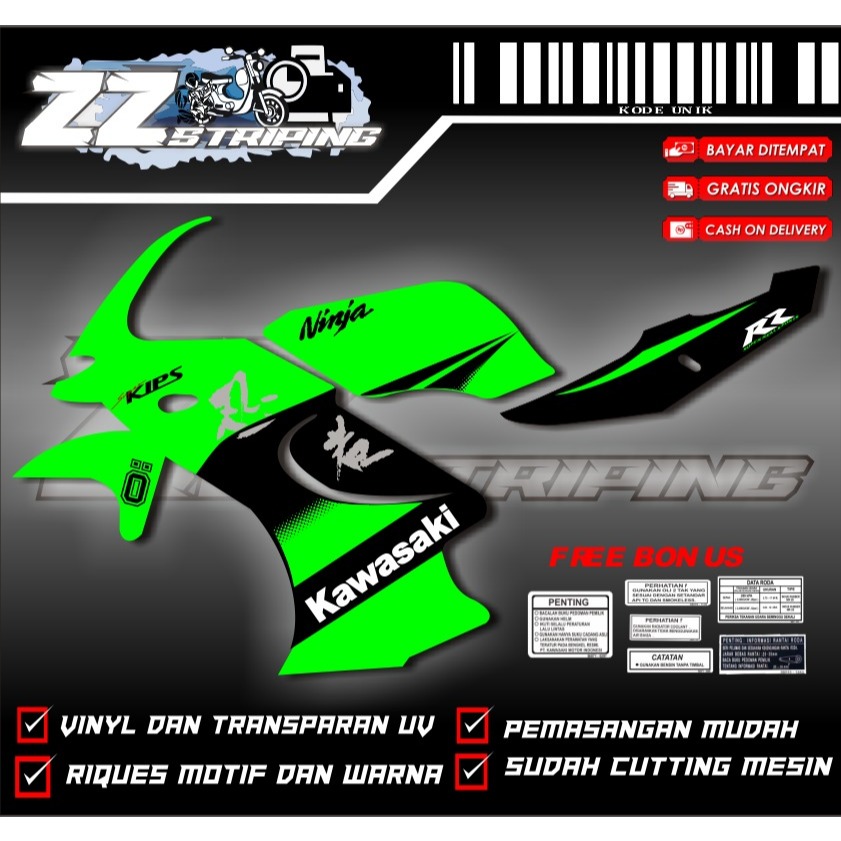 Stiker striping kawasaki ninja RR old SE (GEN 3)