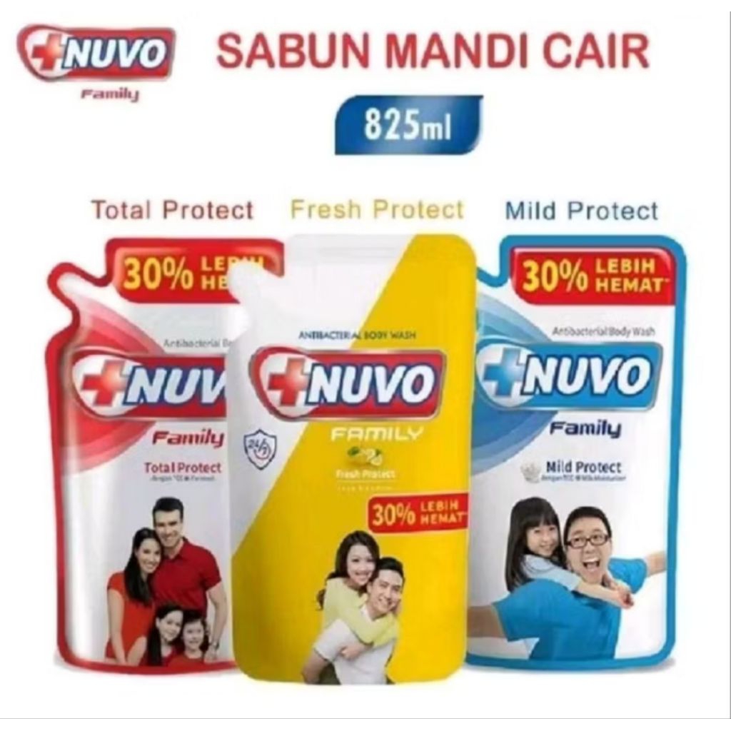 NUVO Body Wash 825ml - Nuvo Sabun Cair 825ml