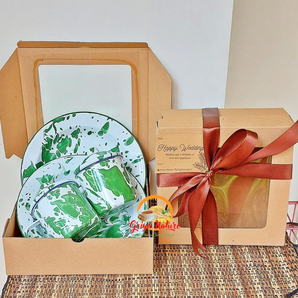 [COD] Kado Pernikahan / Hampers Set Mangkok + Piring + Mug Blirik | Wedding Gift Hadiah Perpisahan U