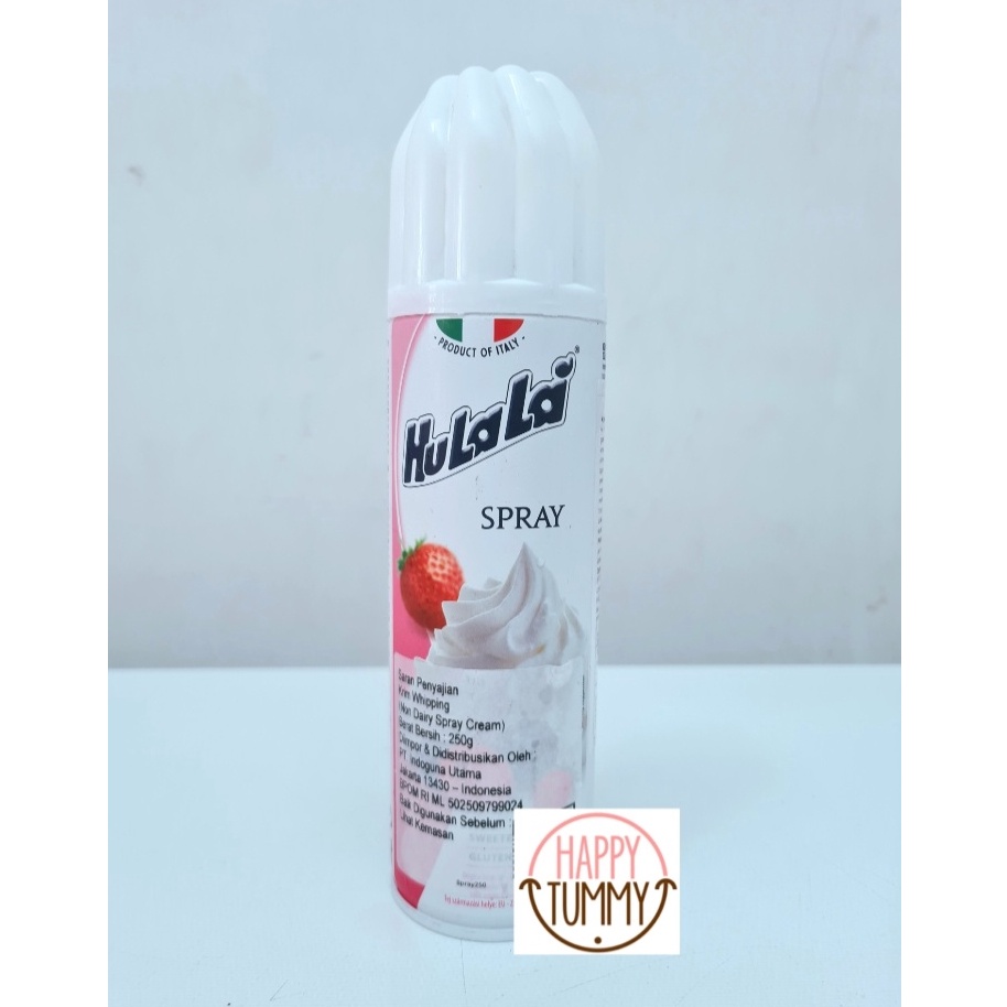 

hulala spray aerosol whipping cream 25 gr krim kocok