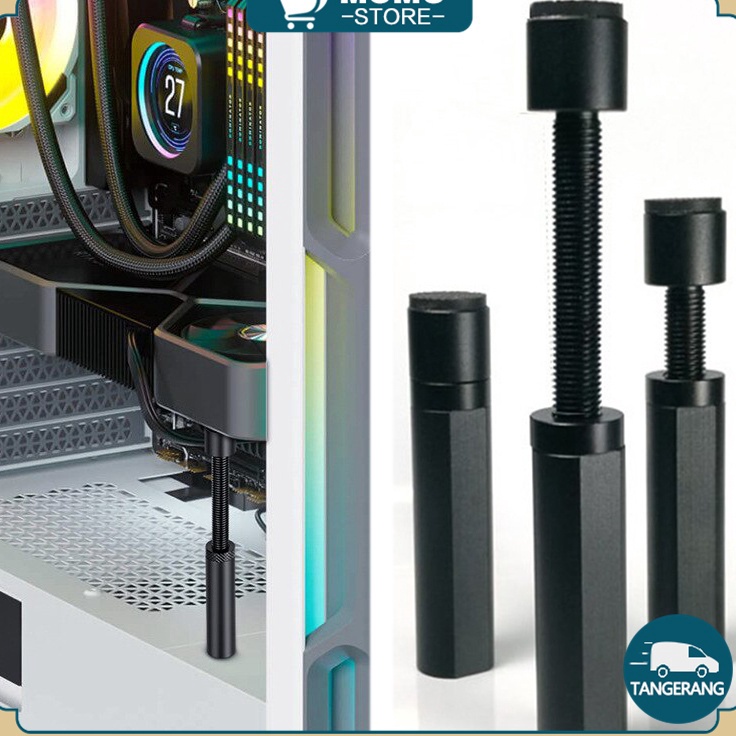 Retractable VGA Holder Stand Vertical VGA Holder Rotary VGA Graphic Card Support Bracket Magnetik