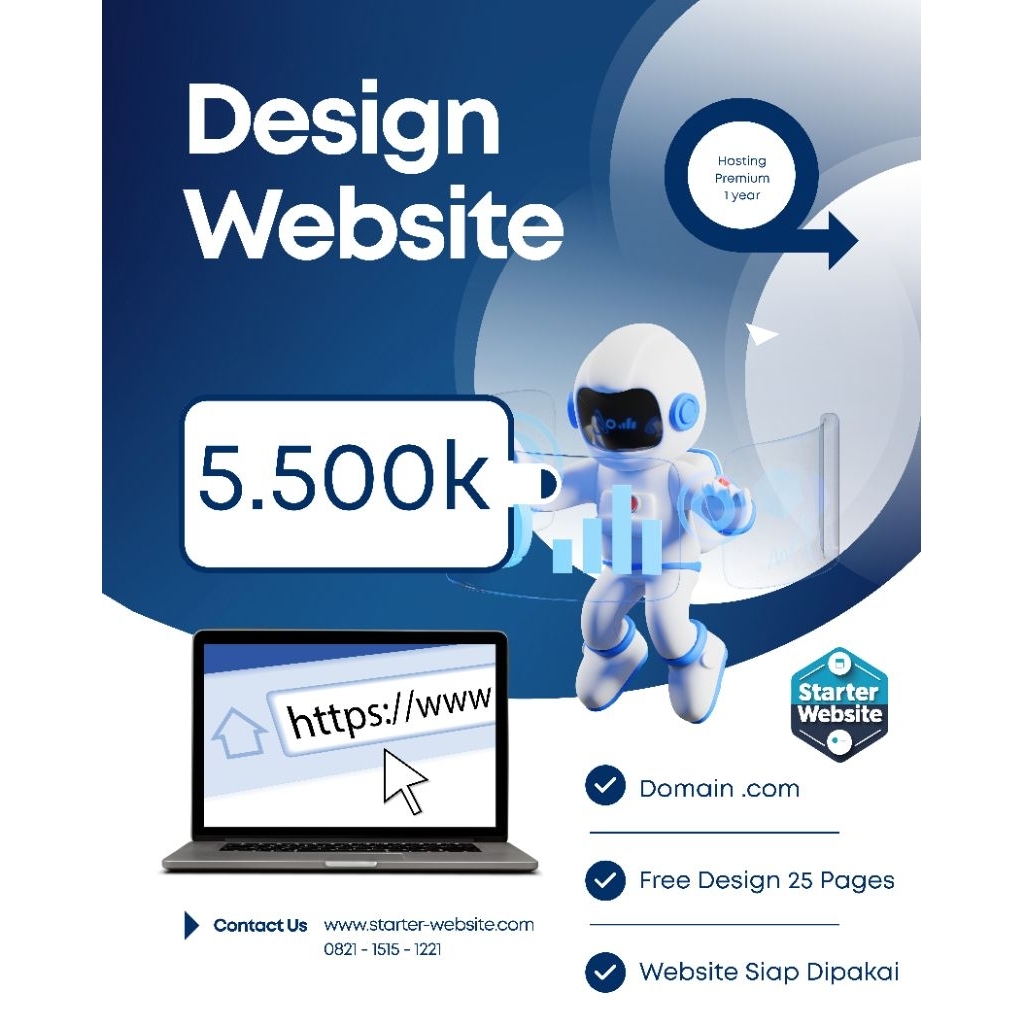 Jasa Bikin Website + Domain .com (master-pro)