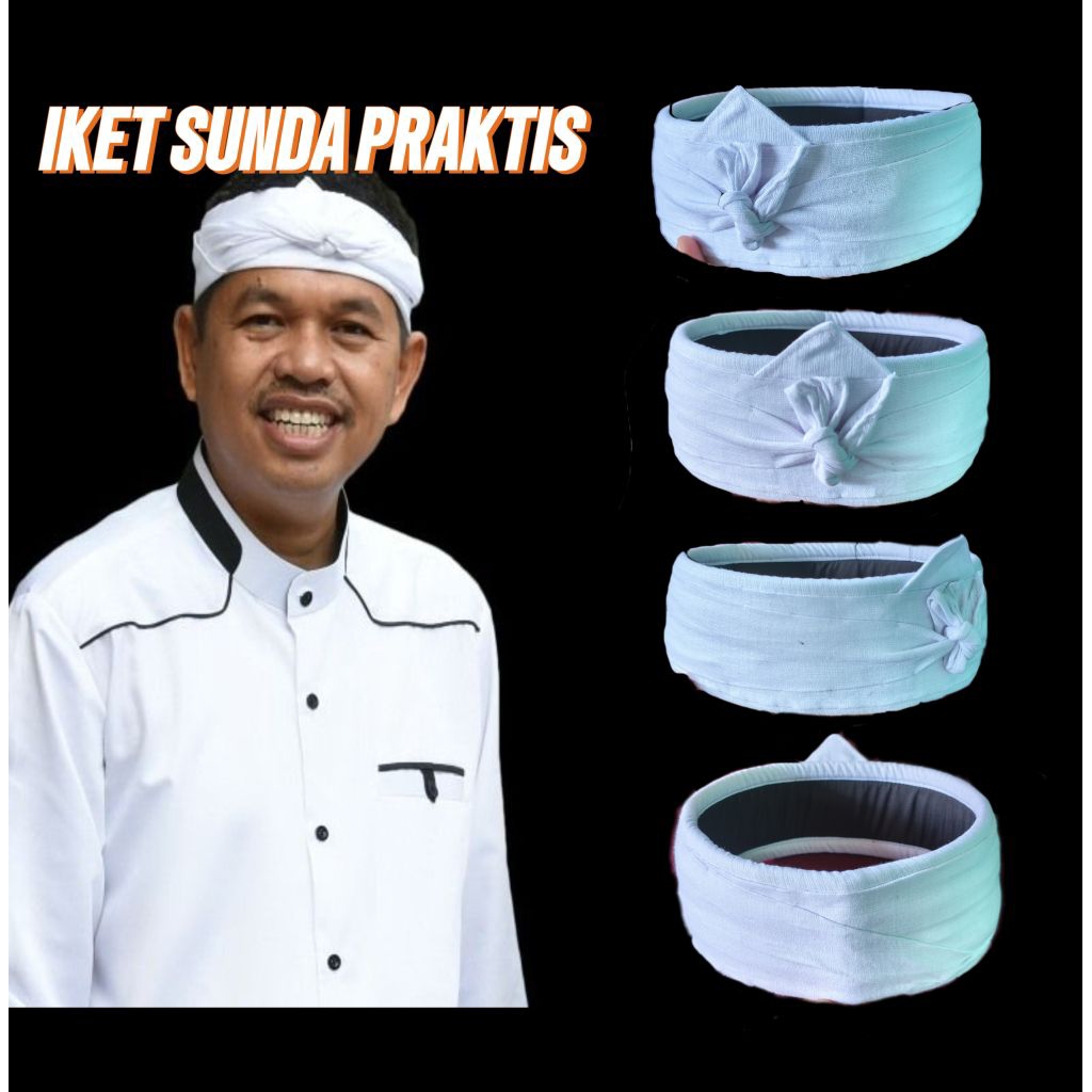 Iket sunda kang dedi Mulyadi - Iket sunda putih praktis