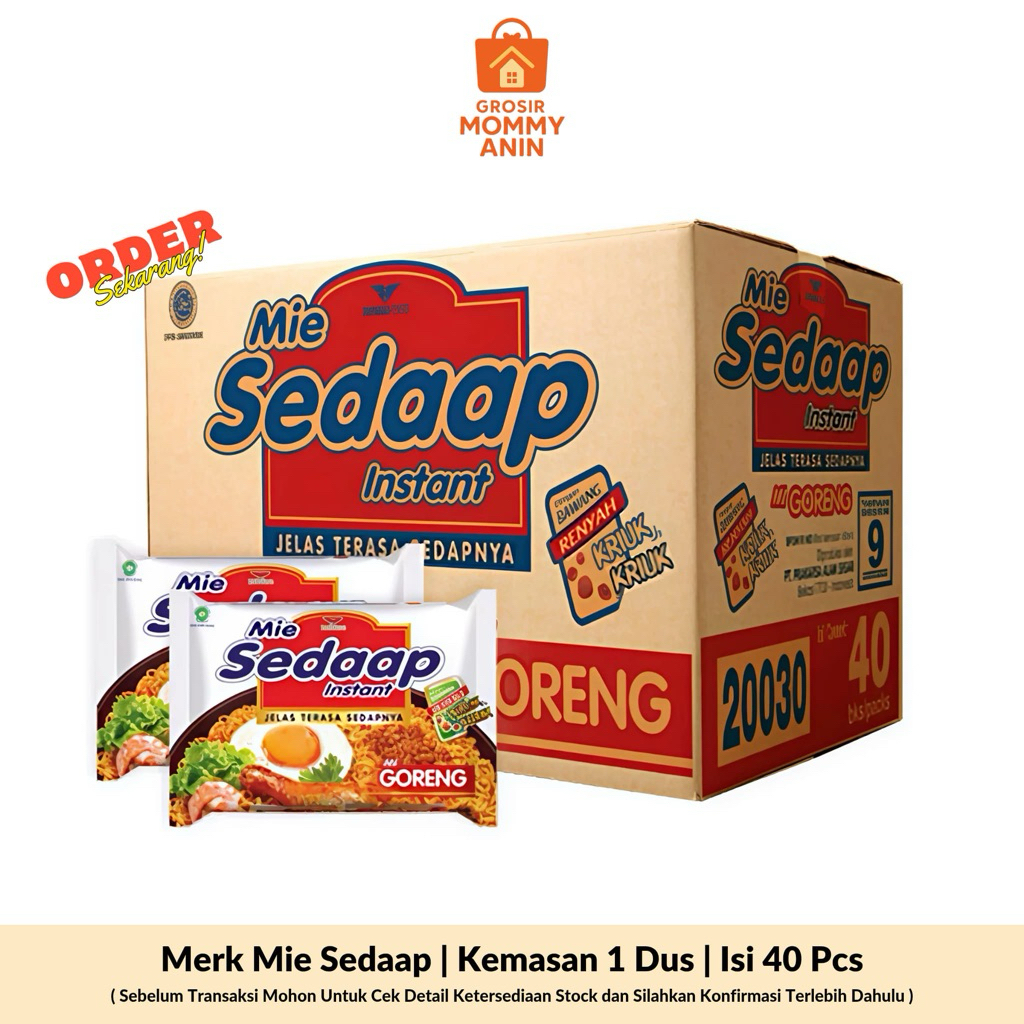 

mie sedap goreng 1dus isi 40pcs