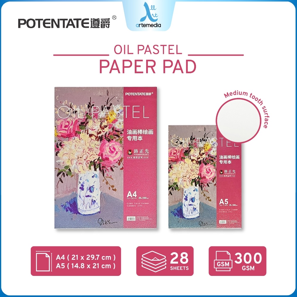 

KODE K26W Potentate Oil Pastel Paper Sketch Pad Kertas Gambar