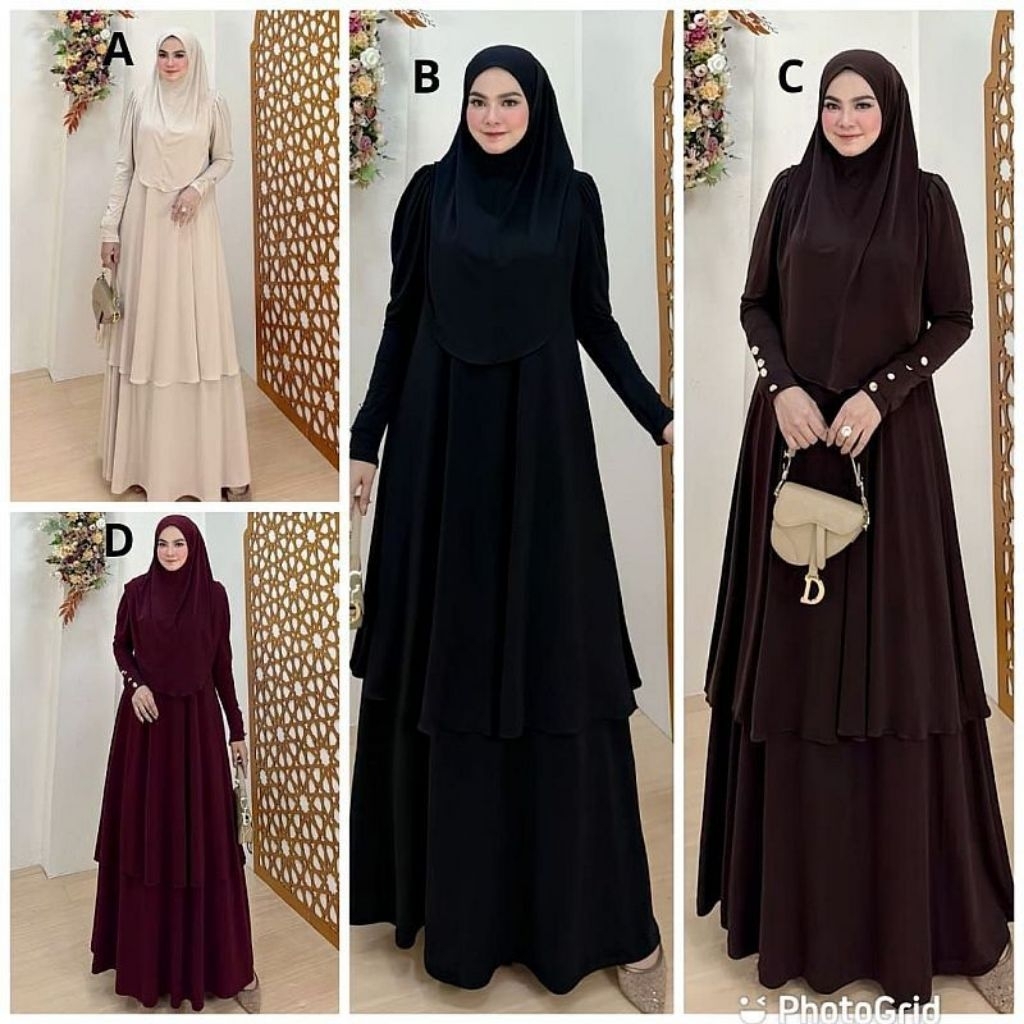 READY ARIMA SET ROK DAN HIJAB ORI new Setcel modis, trendi, cantik