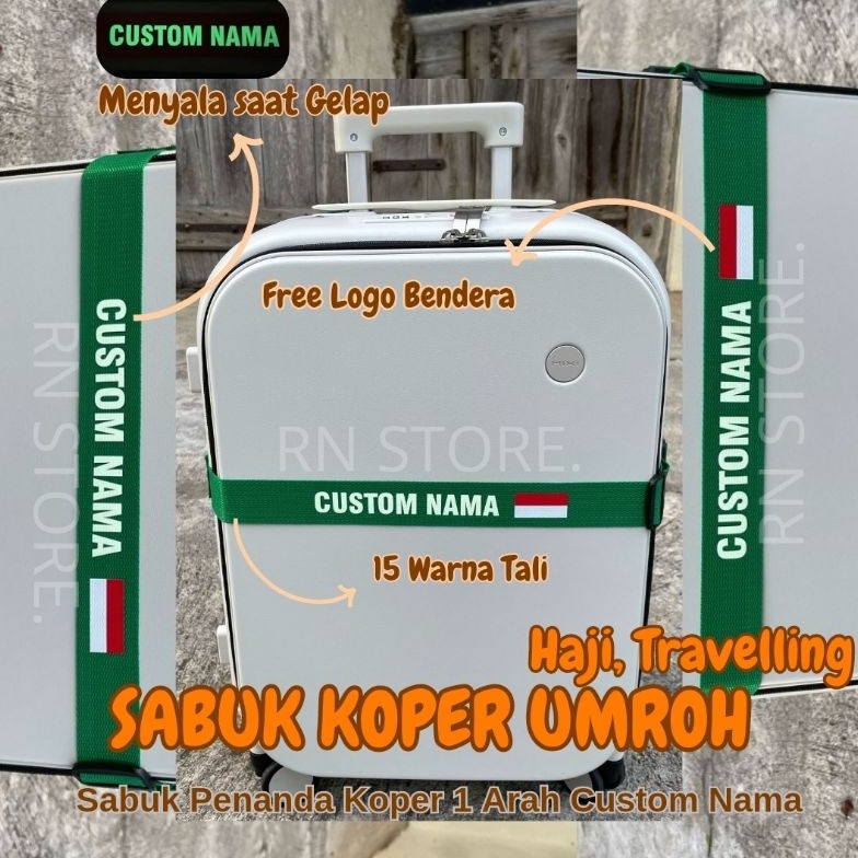KODE T4X Sabuk koper Umroh  Sabuk Penanda Koper Umroh  Sabuk Koper Umroh  Haji  Travelling  Sabuk Ko