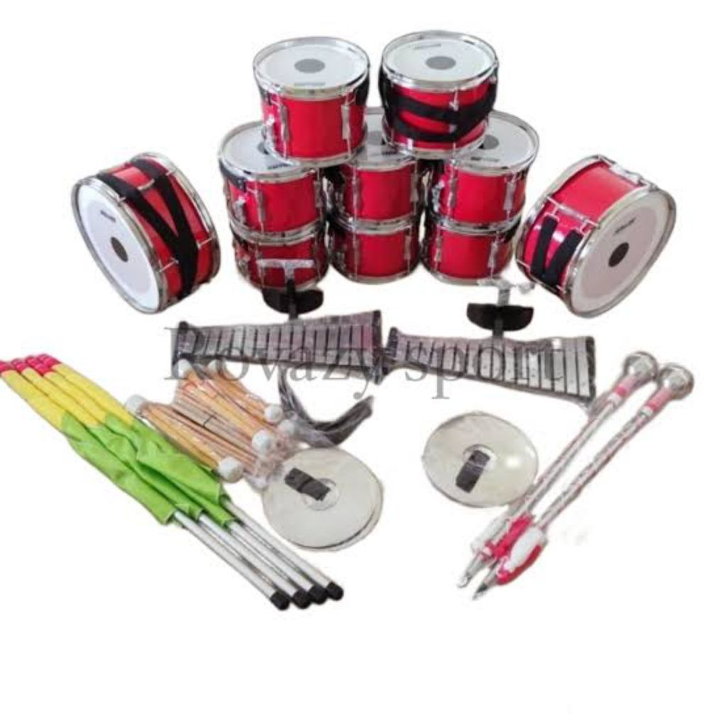 paket drumband anak TK RA PAUD 18 personil lengkap 1 unit rikues warna dan logo