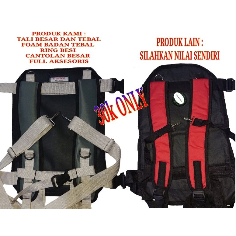 KODE U33S tas sangkar murai sangkar kotak sangkar lovebird tali besar dan tebal