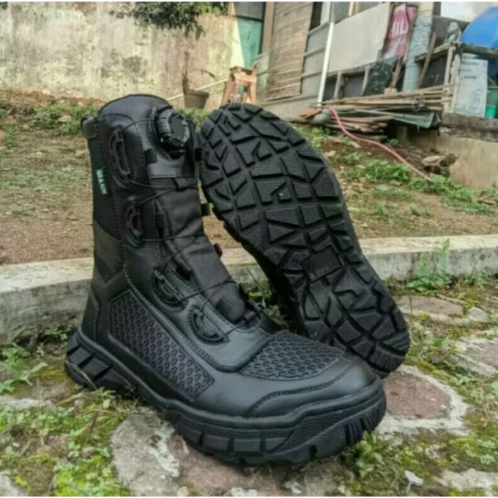 SEPATU PDL JATAH TNI TALI PUTAR SARANG TAWON KULIT SAPI