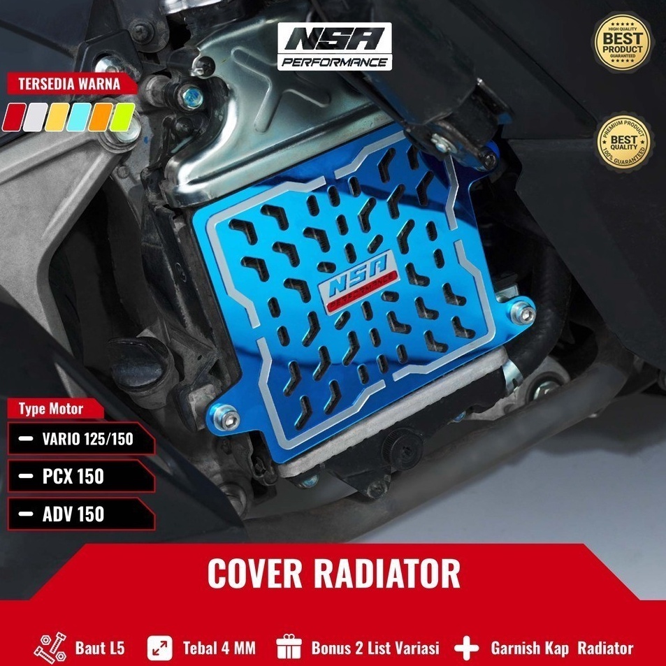 NSA COVER RADIATOR HONDA 12515 TWO TONE Tutup Radiator VARIO PCX ADV 12515 Aksesoris Motor NSA PERFO