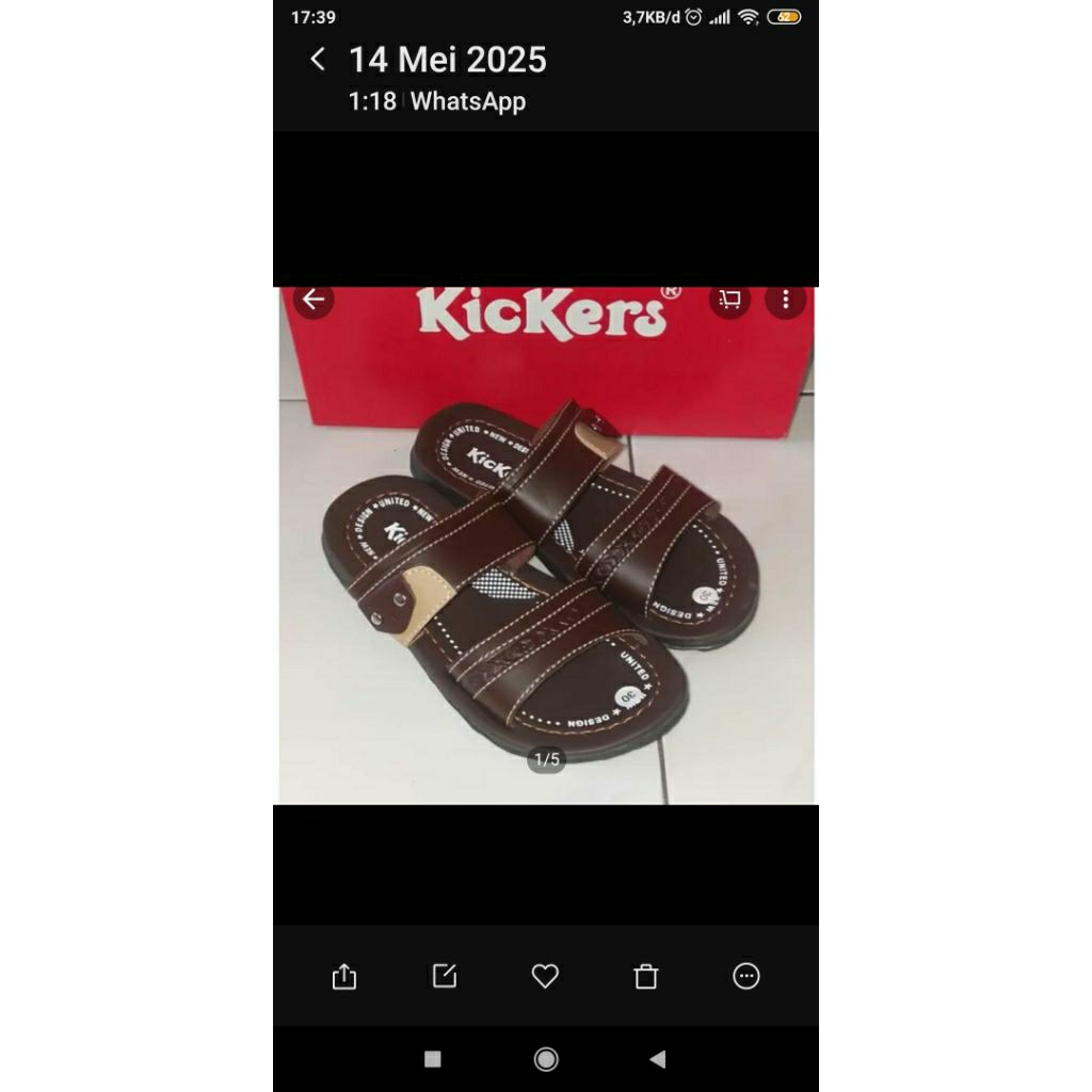 sandal baru, cuci gudang murah lem bagus