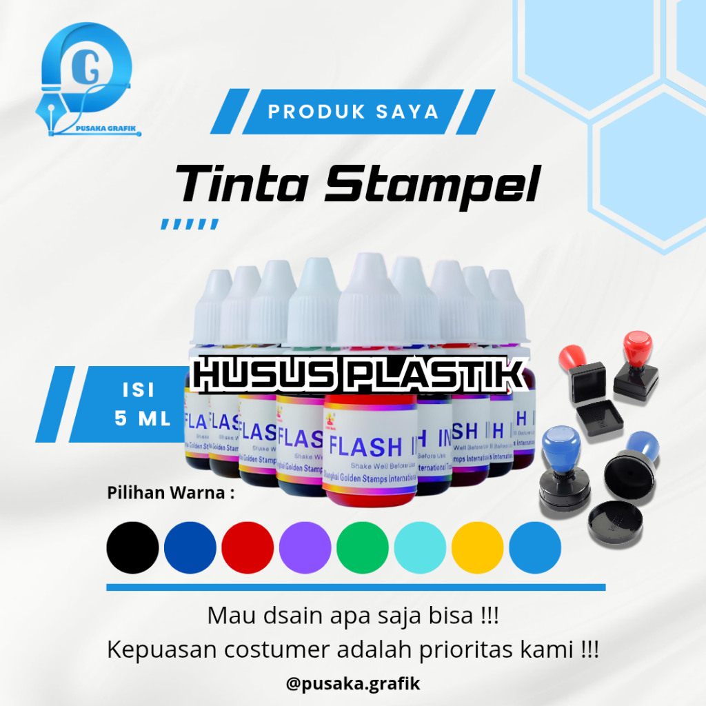 

COD Tinta Stempel Plastik / Tinta Permanent / Tinta Stempel Kayu / Tinta Stempel Kaleng / Tinta Styrofoam Permanent Cup Gelas Ukuran 5 Ml