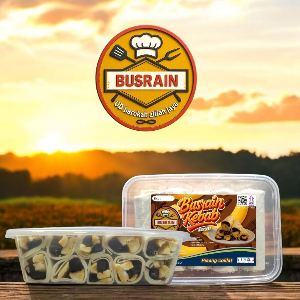 

New Busrain kebab varian pisang coklat premium