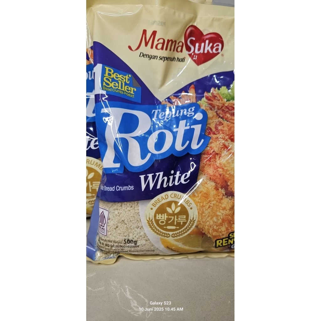 

MAMA SUKA tepung roti 500gram. white bread crumb mamasuka kemasan 500gram