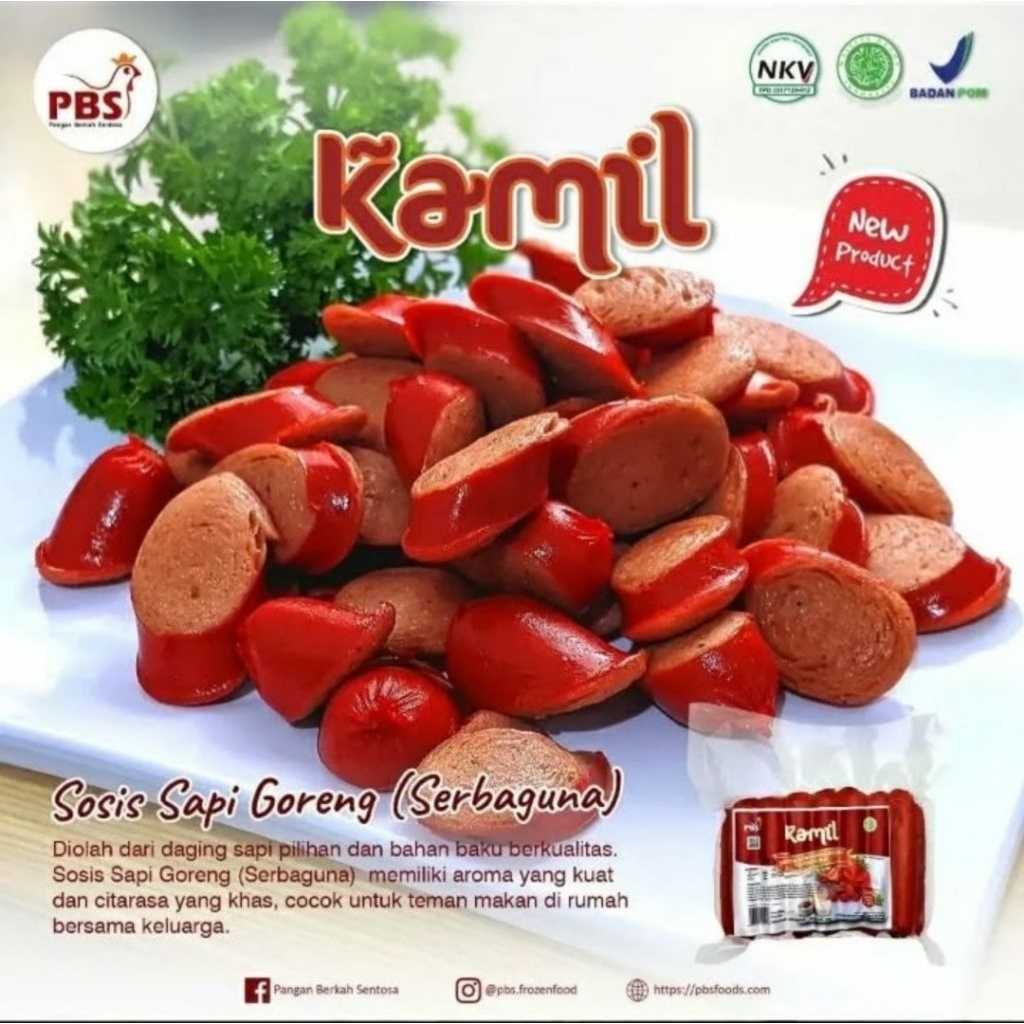 

Kamil sosis sapi bakar jumbo 500 gram