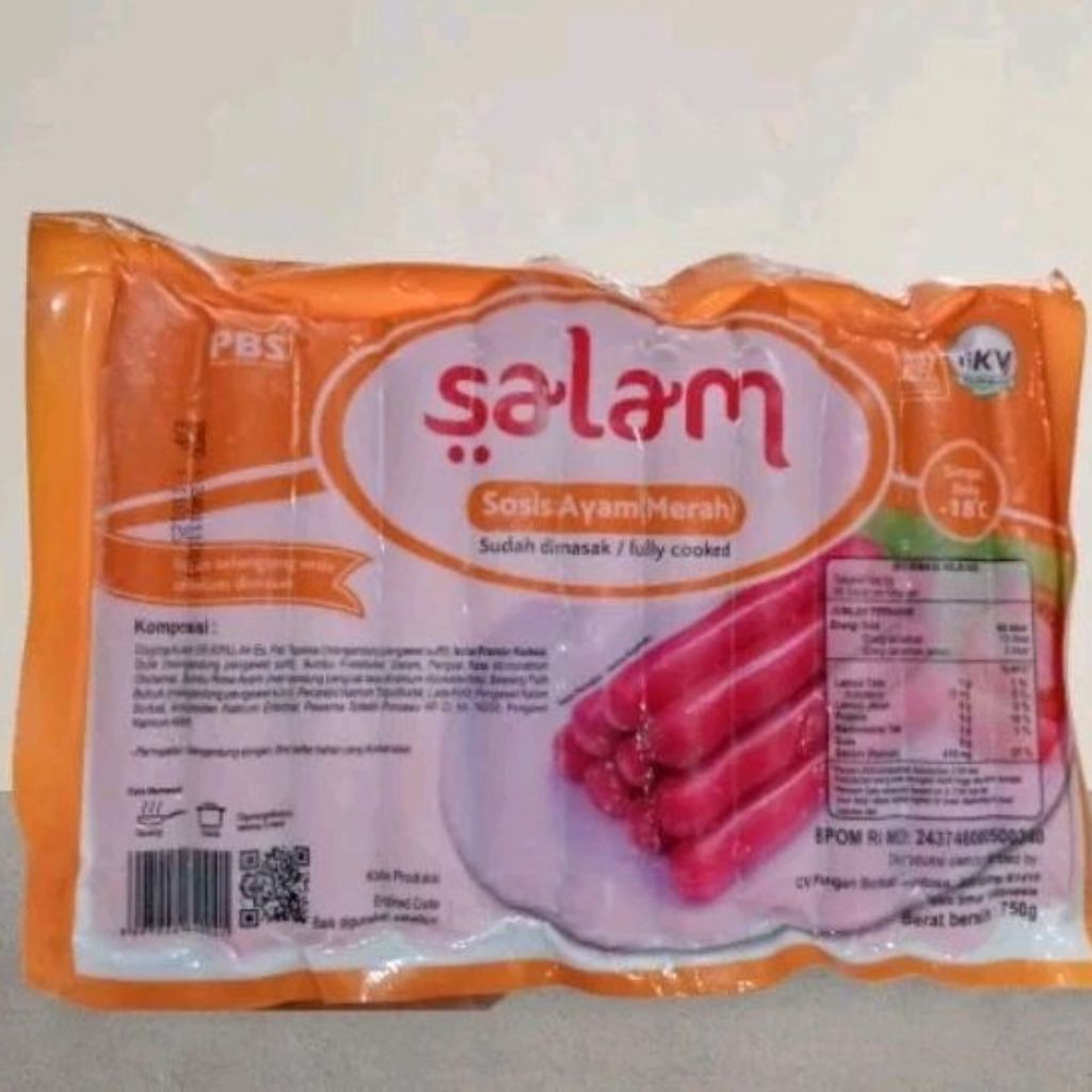

SALAM sosis ayam merah 750gr