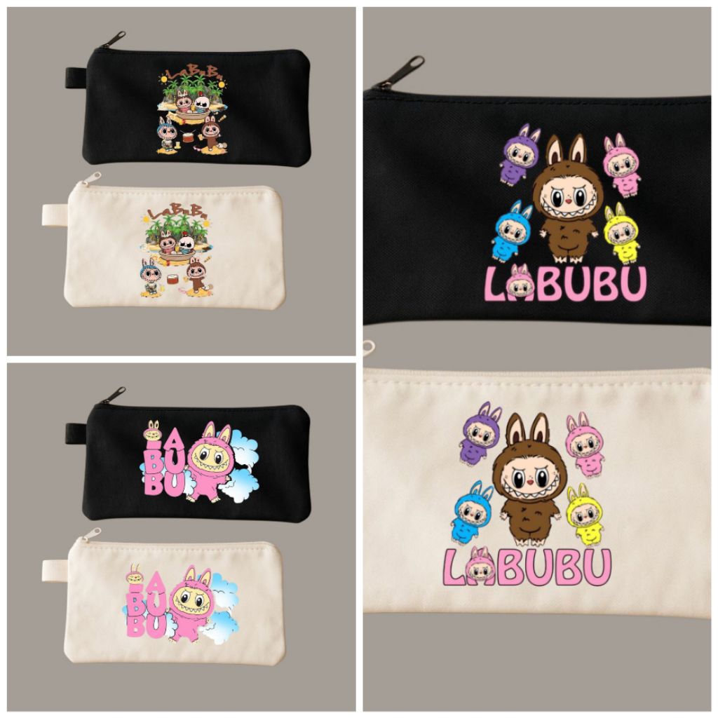 

Tempat pensil gambar kartun labubu/Tempat alat tulis/Tepak kanvas tebal premium/Tempat kosmetik/Pouch/Tempat dokumen kartu