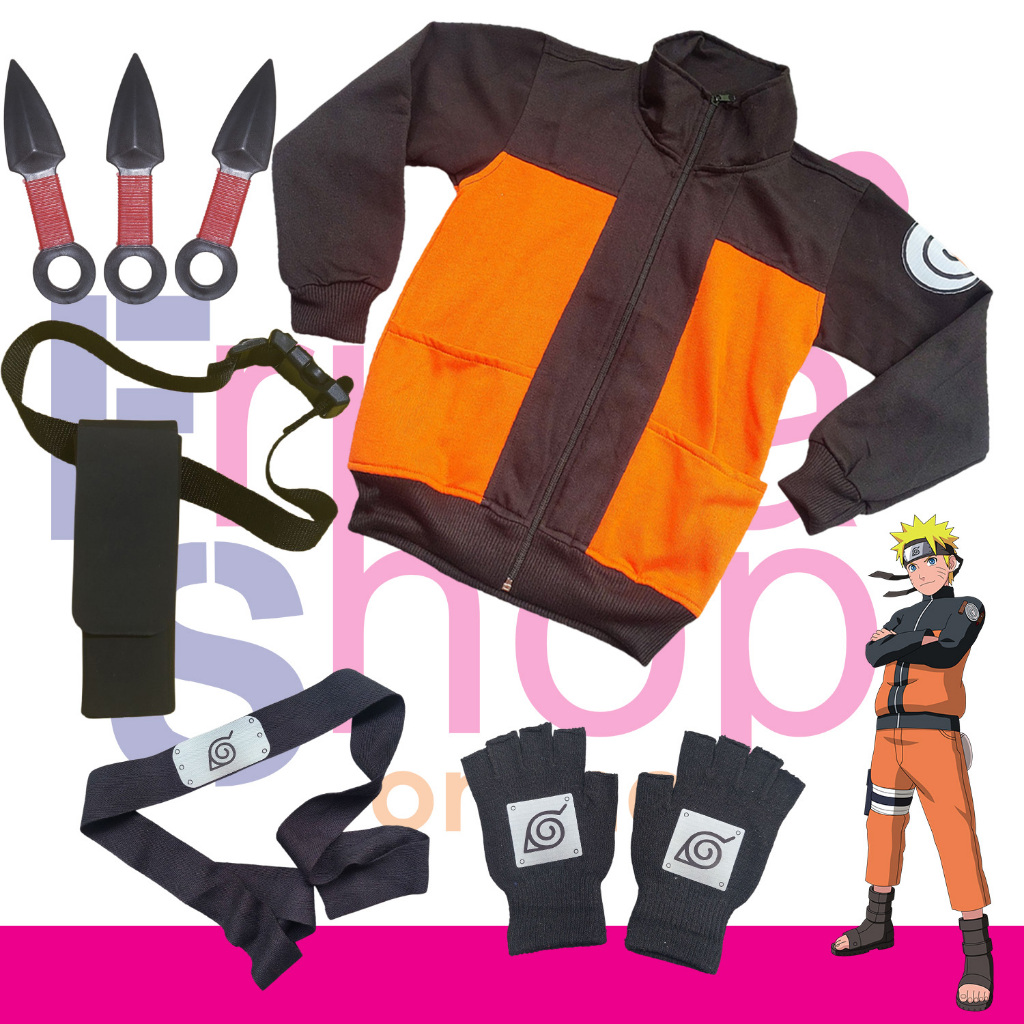 PAKET KOSTUM ANAK NARUTO SHIPPUDEN MLBB