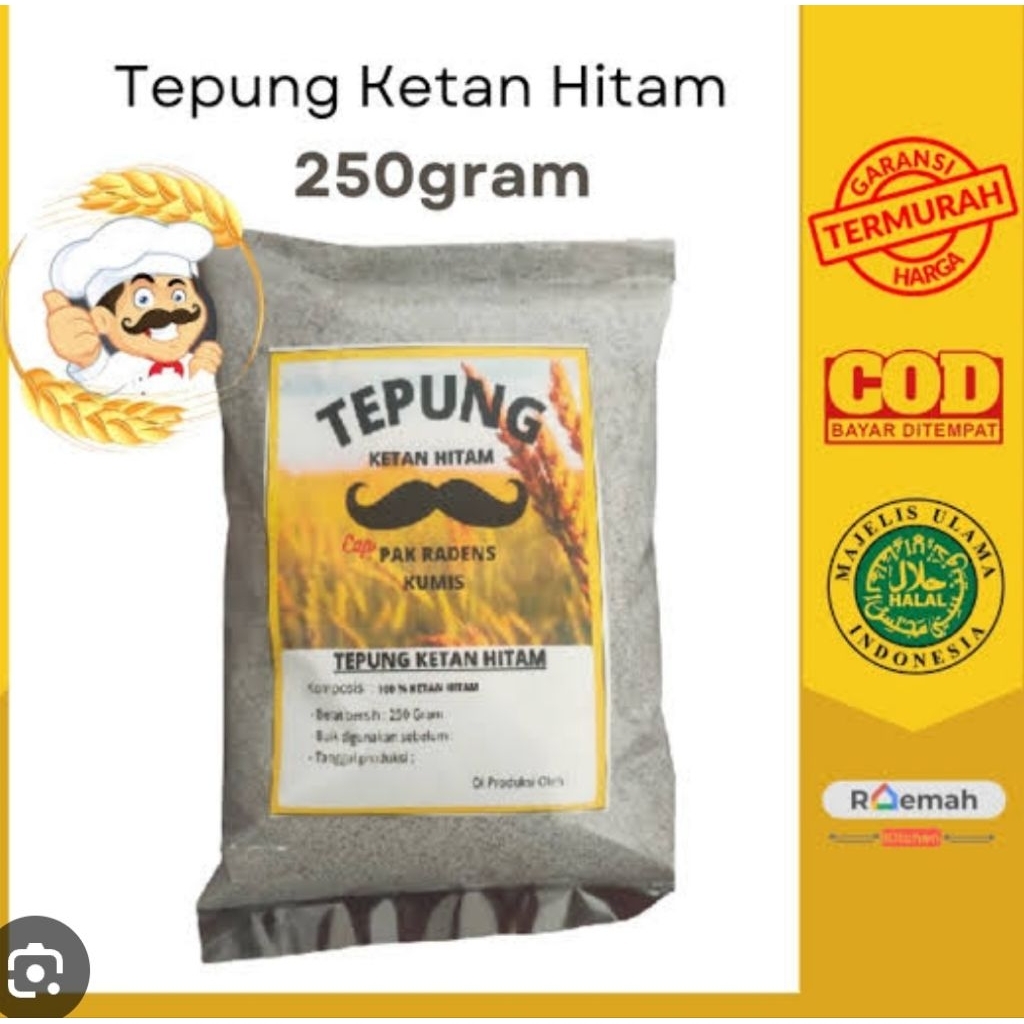 

tepung ketan hitam cap kumis ori