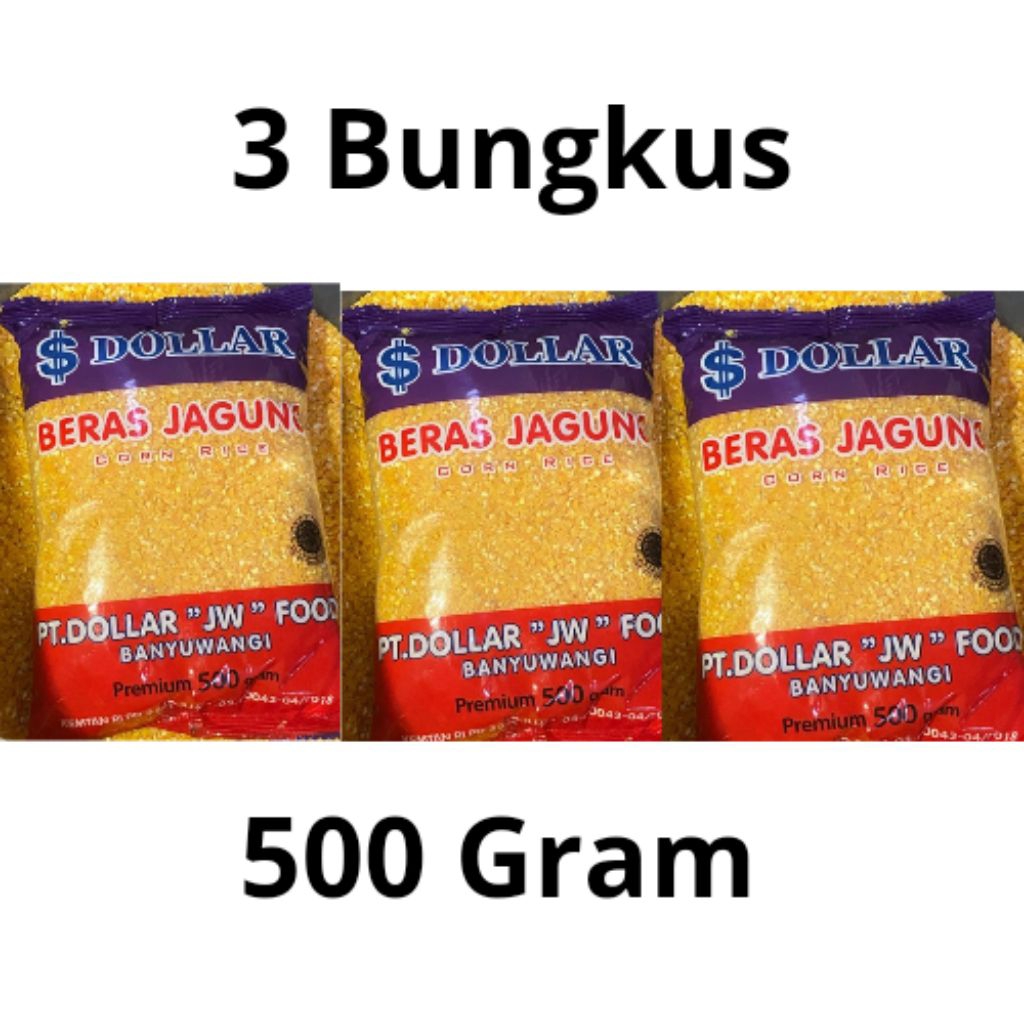 

3 PCS Beras Jagung Merk Dollar Cocok Untuk Diet