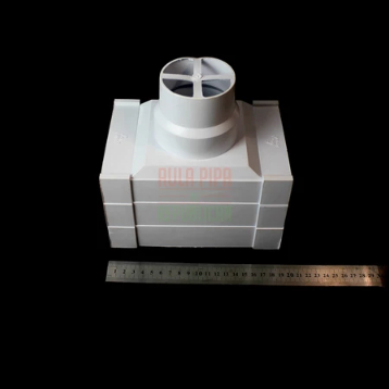 CORONG TALANG AIR PVC KOTAK 4" PUTIH MERK ASVIRA